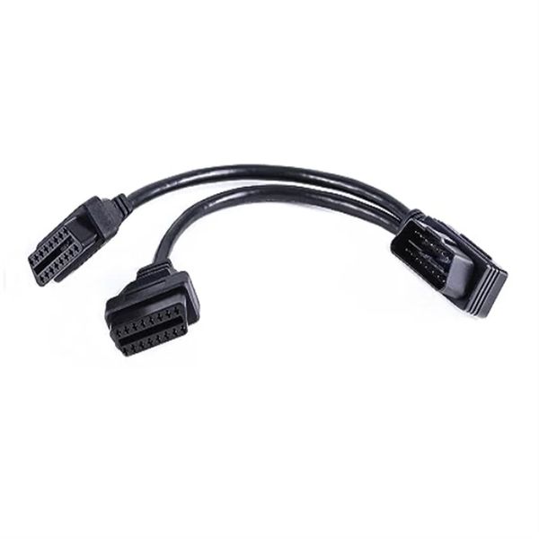 Gomito a 90 gradi OBD 12V maschio a femmina OBD2 OBDII cavo a forma di Y adatto per strumenti e codici di localizzazione GPS