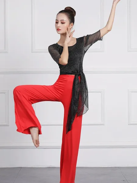 STATE Uso de cor de cor sólida traje de dança árabe da mulher jazz malha de jazz Flamco Urban Latin Bandage Halloween Trajes para mulheres roupas de rua adultas