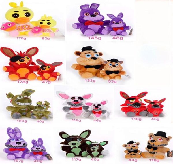 Fünf Nächte bei Freddy039s FNAF Plüschtier 18 cm 25 cm Freddy Fazbear Bär Bonnie Chica Foxy Weiche Stofftiere Puppe Geschenke für Kinder3216038