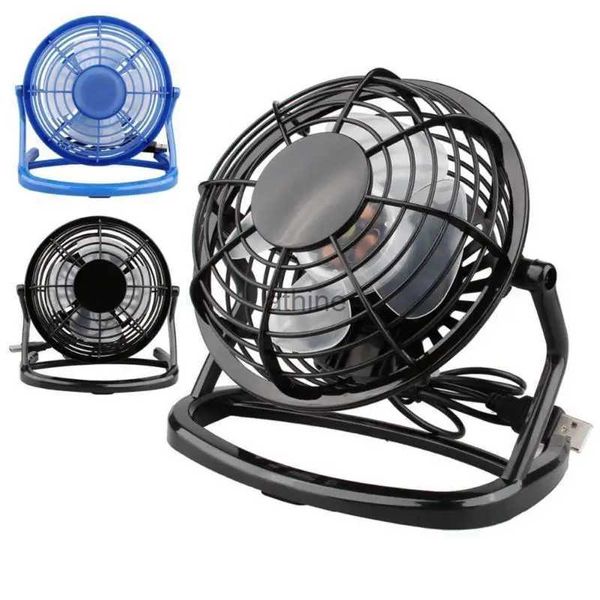 Elektrische Ventilatoren Tragbarer 4-Zoll-USB-Mini-Ventilator DC 5V Kleiner Schreibtischventilator 4-Blatt-Kühler-Lüfter Mini Super Mute Silent-Ventilatoren für PC/Laptop/Notebook YQ240104