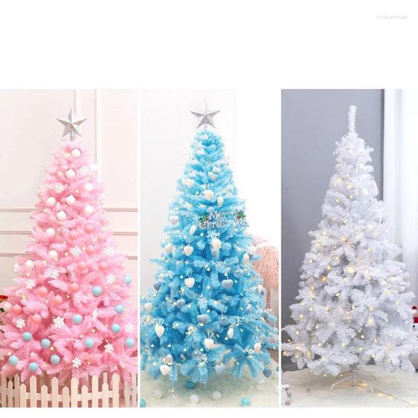 Decorações de Natal Presente 1.2/1.5m/1.8m/2.1m Flor de cerejeira Rosa Árvore Decoração criptográfica de luxo