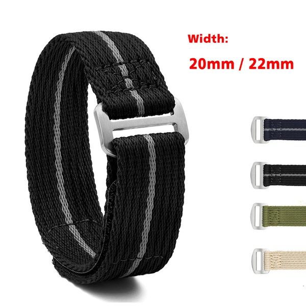 Cinturini per orologi in nylon 20mm 22mm Solf Cinturino sportivo militare Cinturino in tessuto di alta qualità Cintura premium Sostituisci gli accessori 240104