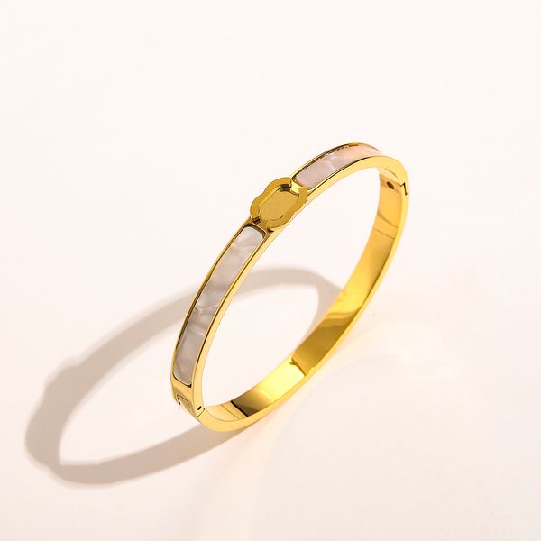 Designer marca pulseira 18k banhado a ouro aço inoxidável presente pulseira estilo clássico encantador pulseira feminina design vintage pulseira designers jóias j12168