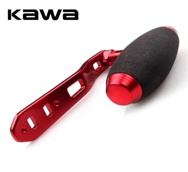 Kawa novo cabo de carretel de pesca, cabo de roda de pesca, buraco duplo, tamanho 85mm 110mm de comprimento, vermelho, preto e dourado, color5336777