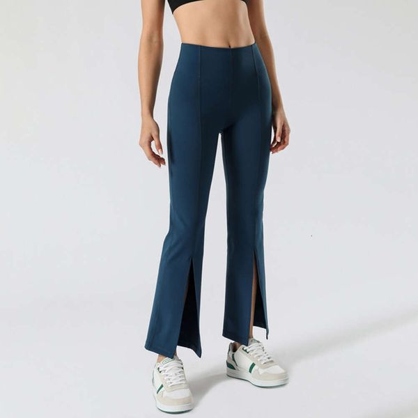 Женские спортивные колготки для фитнеса, брюки-клеш, узкие укороченные брюки с эластичной подтяжкой бедер 2083