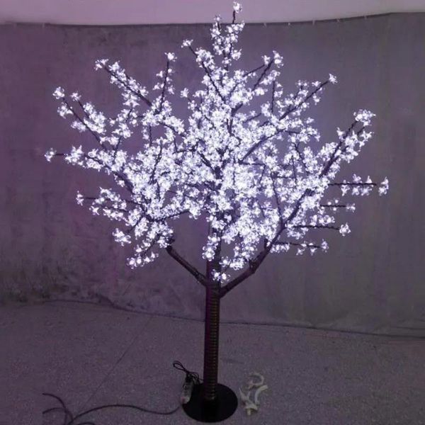 Decorazioni Nave libera 5ft 1,5 M di altezza LED Cherry Blossom Tree indoor Outdoor Wedding Christmas Light Decor 480 Bianco / rosso / rosa / blu / giallo / gr