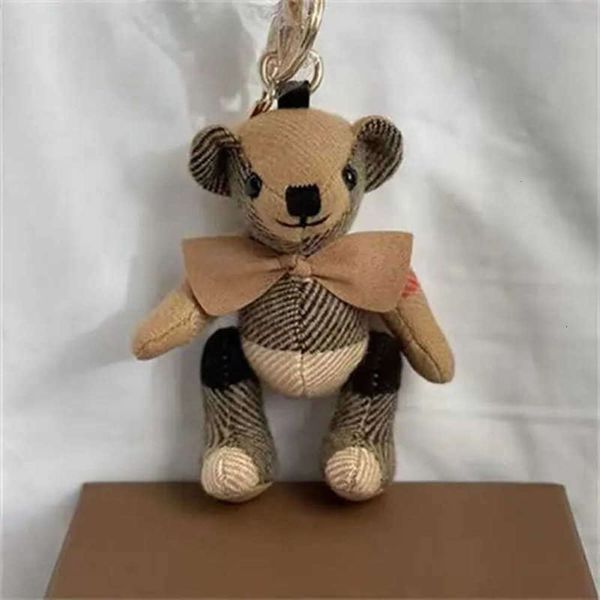 Дизайнерские люксовые бренды Kawaii Bear burberrys burberrys burberry burberrry burbery burrberry брелок с мультяшным шармом, винтажная игрушка-кукла, автомобильный брелок для женщин, украшение для сумки 7G5O