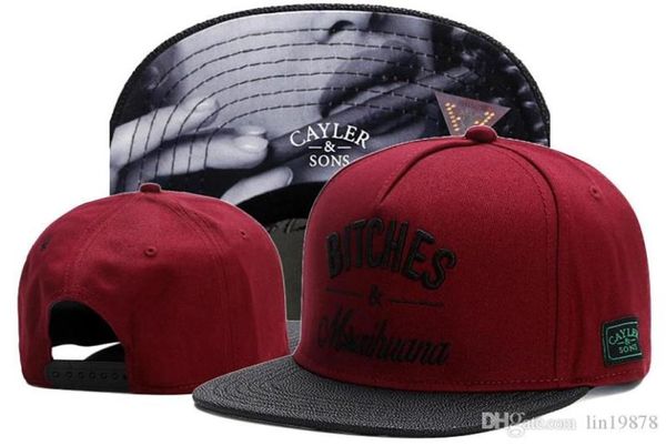 2019 neue Sons BITCHES Lederkrempe Marke Baseball Snapback Caps Hut für Männer Frauen Sport Hip Hop Knochen Gorras Mode Herren Damen3925097