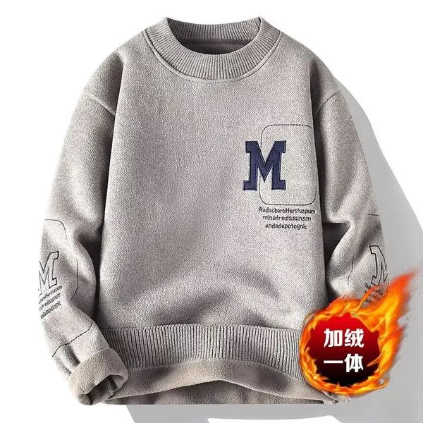 Herbst Winter männer Pullover Hohe Qualität Slim Fit Oneck Streetwear Kleidung M Form Pullover Japan Mode Pullover 2023 240104