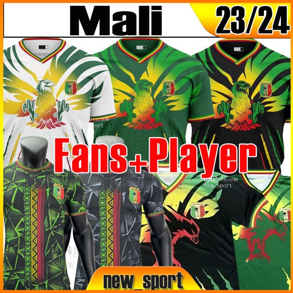 23 24 Maglie di calcio Mali Fan Fan Player Away Away National Team Bissouma Fofana Camara Haidara Hamary.T Soumaila Mahamane Salam 2023 Africa Cup Football Shirt