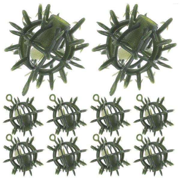 Flores decorativas 10 PCs PCS Arranjo de flores Decor de casa Topiary Support Support Frame Grass Rack de Brades Artificial Frames Faux Cage