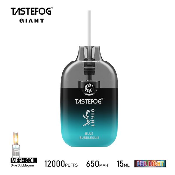 Новый оригинальный заводской одноразовый электронная сигарета Vape 12000/12K Puffs 12 ароматов гигант Tastefog Одноразовый вейп-одноразовая сигарета China Vape 12000