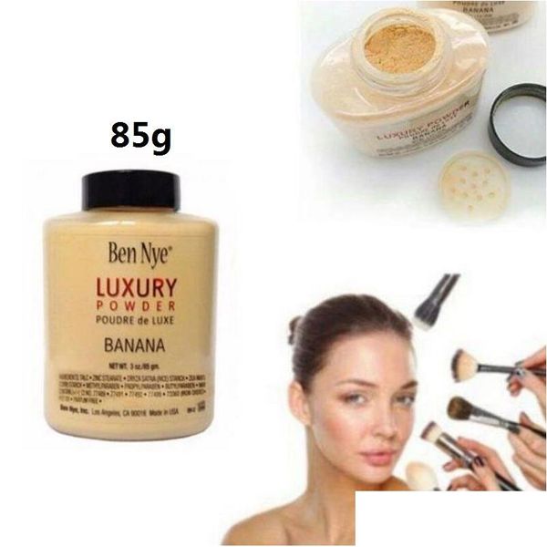 Gesichtspuder Ben Nye Banana 3 Oz Flasche Make-up erhellen langanhaltend Luxus 85g Drop Delivery Health Beauty Dhh28