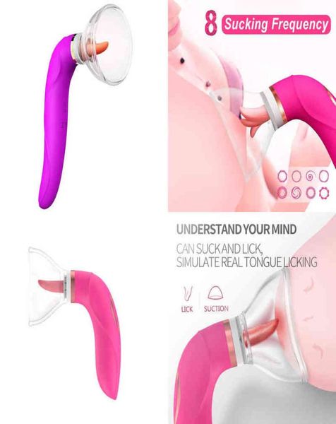 Nxy Sex Toy Vibratori Assorbitore di vibrazioni femminili Giocattoli vaginali e toracici Masturbazione Massaggio Clitoride Bocca Lingua Leccata diretta T4060613