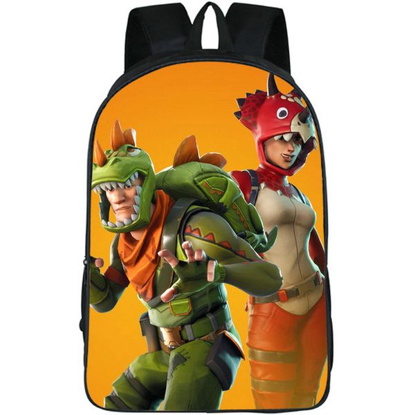 Tricera Ops mochila Rex mochila de tecido de nylon bolsa escolar Pacote de jogo Mochila impressa Mochila escolar com foto Pacote de dia