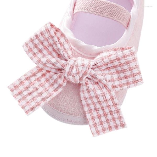 First Walkers Kleinkind Baby Mädchen Mary Jane Weiche Sohle Schleife Prinzessin Schuhe Born Prewalker Hochzeitskleid Flats