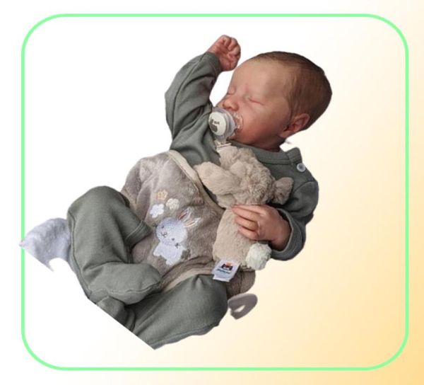 Adfo 20 polegadas levi reborn bebê boneca realista cheio de silicone lol recém-nascido lavável acabado bonecas presentes da menina de natal 2203155798233