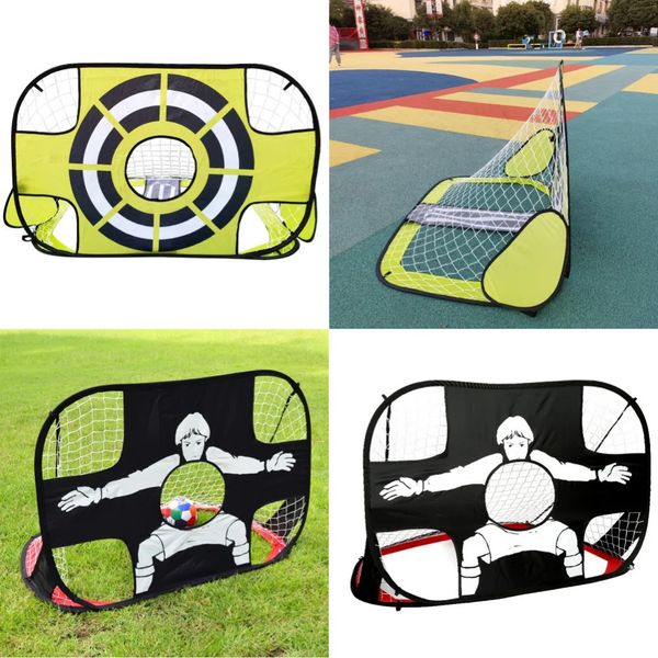 Set di porte da calcio per bambini Bersaglio da calcio portatile Resistente agli urti 393 X 262 FT Pieghevole con borsa per il trasporto per l'allenamento 240103