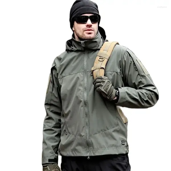 Jagd Jacken Männer Taktische Feld Armee Jacke Wandern Mit Kapuze Outdoor Militär Paintball