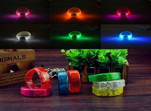 novità Illuminazione Musica Attivata Controllo del suono Bracciale a led Accendi il braccialetto Club Party Bar Cheer Anello luminoso a mano Bastone luminoso 8348046