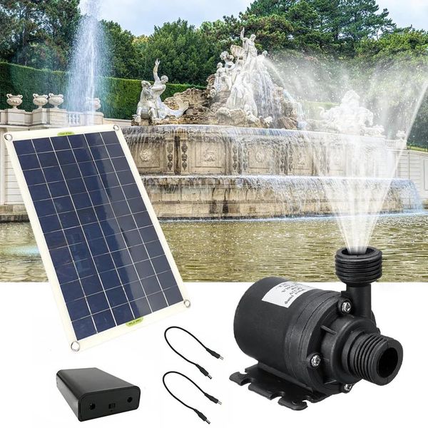 Acessórios Bombas de ar Acessórios 800LH 50W Bomba de água solar submersível para aquário UltraQuiet Fish Pond Bomba de fonte de água para peixes pequenos domésticos