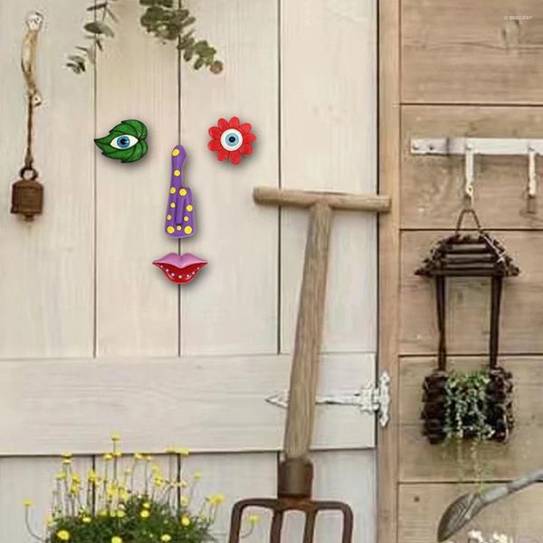 Decorazioni da giardino Decorazioni per il viso dell'albero Statue da esterno uniche Volti creativi per il cortile degli alberi