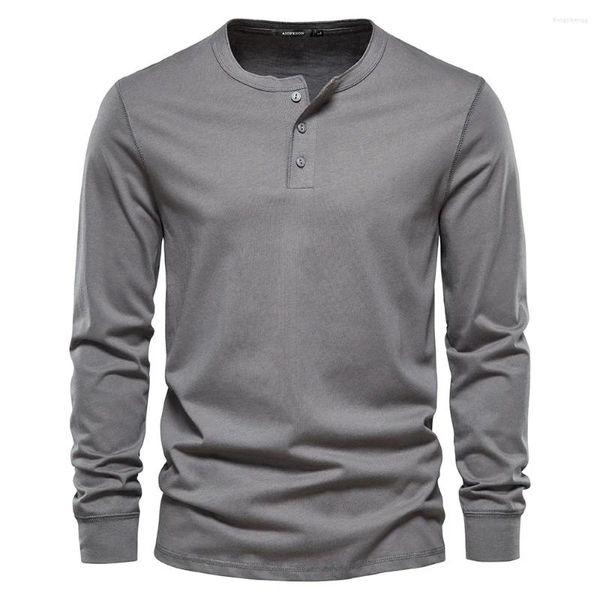 Männer T Shirts Hohe Qualität Herbst Casual Europäische Größe Rundhals Langarm T-shirt Slim Fit Sport Bottom Top Verkauf