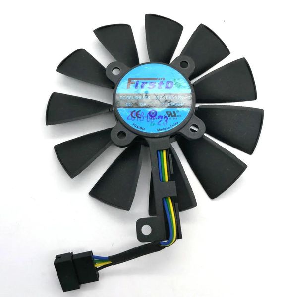 Охлаждение Оригинальный охлаждающий вентилятор для видеокарты FDC10H12S9C T129215SM PLD09210S12M 12 В 0,25 А, шаг 28 мм, диаметр 88 мм