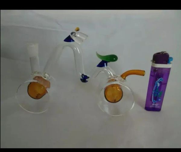 Bongglass Klein Recycler, высота 28, нефтяные вышки, водопровод, душевая насадка, стеклянные трубки для кальянов, велосипед ZZ