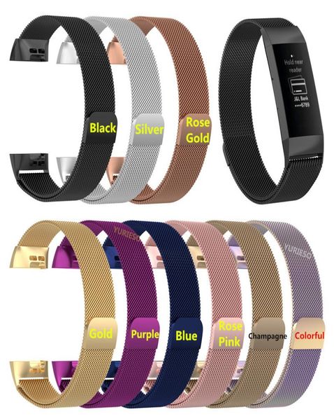 Nuovo passante milanese per Fitbit Charge 3 cinturino di ricambio cinturino da polso in acciaio inossidabile per FitBit Charge3 Smart Watch9183218