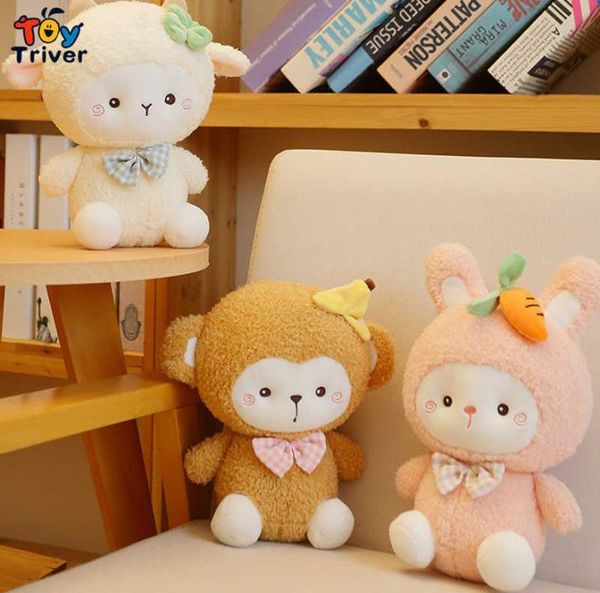 Kawaii Pecora Agnello Scimmia Rabbitt Coniglietto Peluche Animali di peluche Bambola Bambino Bambini Bambini Ragazze Ragazzi Regali di compleanno Room Decor Y072487134