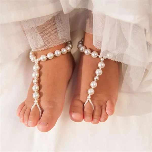 Partygeschenk Taufe Taufe Schuhe Barfuß Sandalen Armband Hochzeit Blumenmädchen Babyparty Erstkommunion Geburtstag Dekoration Geschenk