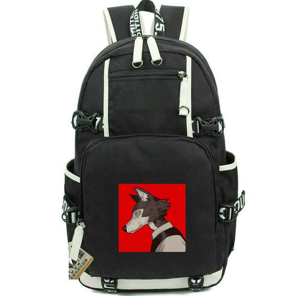 Mochila Beastars Mochila animal Le Zoo Bolsa escolar de desenho animado Mochila impressa Mochila escolar casual Pacote de dia para computador