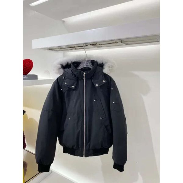Sıcak Satış Erkek Ceket Kanada Makas Ceket Kış Sıcak Rüzgar Geçirmez Ceket Çift Model Yeni Giysiler En Kalite Ördek Aşağı Geyik Ceket R09X