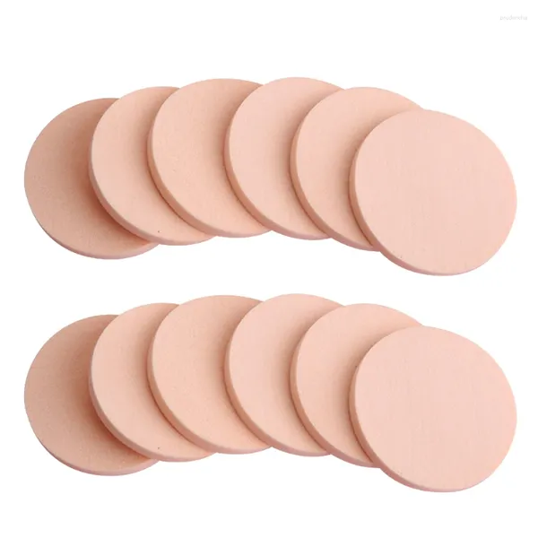 Maquiagem esponjas 24pcs esponjas pó de pó de cosméticos Aplicadores de blush Round Foundation for Travel Home ()