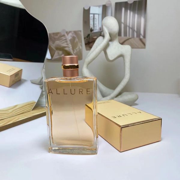 Duft neue Frau Allure Duft Marke Parfüm Dampf 100 ml 3,4 Fl.oz Edp Eau De Parfum Spray länger anhaltende Düfte Top-Qualität Designer