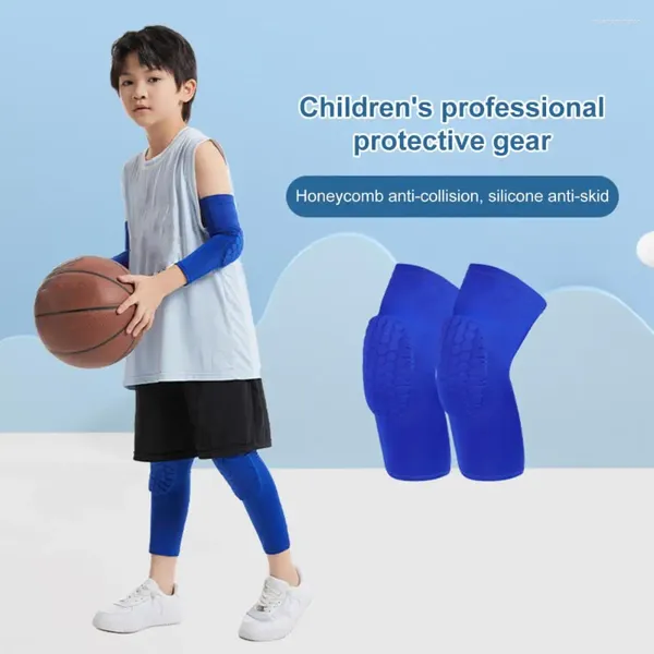 Ginocchiere Protezioni per le gambe sportive Maniche a compressione alta elastica per bambini Equipaggiamento protettivo morbido e traspirante con impatto per attivi