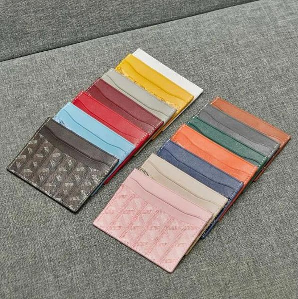 Frauen Kartenhalter Herren Kreditkarteninhaber Mini -Brieftaschenkarten -Slots Luxusbrief gedruckt hochwertiger Designer mehrerer Farben Geldbeutel