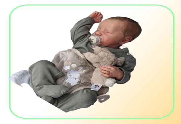 Adfo 20 polegadas levi reborn bebê boneca realista cheio de silicone lol recém-nascido lavável acabado bonecas presentes da menina natal 2203158881942