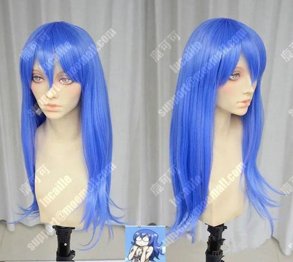 Wigs Fairy Tail Juvia Lockser 60cm Purplish Blue Styled Cosplay Party Wig Hair>>>>Free shipping New High Quality Fashion Picture wig
