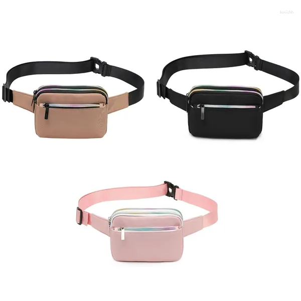 Bel Çantaları Kadın Hafif Fanny Pack Telefon Torbası Unisex Rahat Çok Cocket Kemer Serseri Çantası Seyahat Seyahat Sporları Crossbody Göğüs Çanta