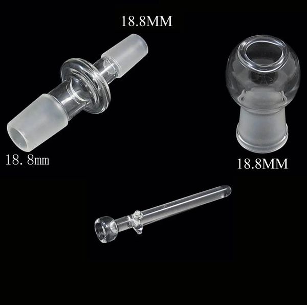 Narguilés 18.8MM18.8MM clou en verre, dôme et adaptateur un ensemble complet de plate-forme pétrolière