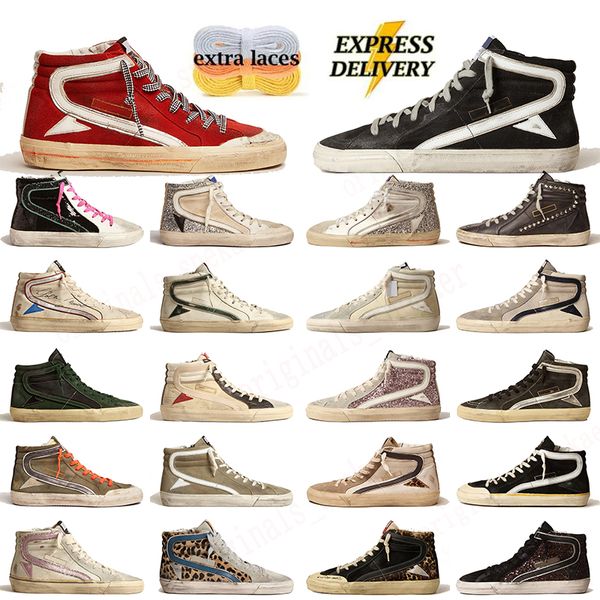 Godengos superstar Designer Sneakers Luxurys Mocassini Scarpe casual Pelle Italia Dirty Old Shoe Piattaforma di marca Donna Uomo Super-Star Ball Star Scarpe da ginnastica 35-45