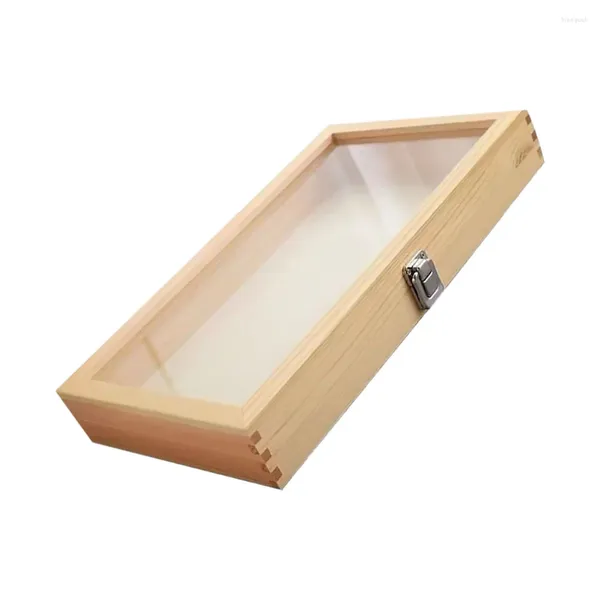 Рамки Po Frame Бабочки Витрина для образцов Насекомое Винтажное стекло и металлическая пылезащитная деревянная витрина