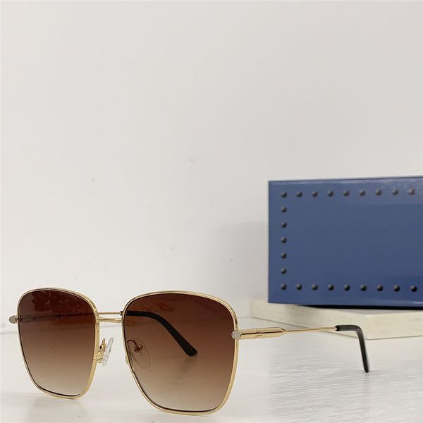 Novo design de moda óculos de sol em formato de borboleta 1414O armação de metal estilo simples e popular versátil óculos de proteção com lente UV400