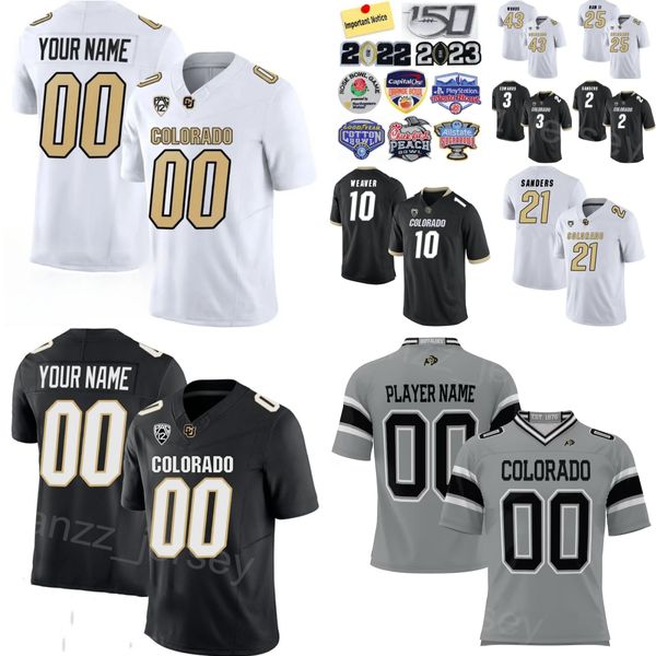 Calcio da uomo Colorado Buffaloes College 43 Trevor Woods Jersey Prosphere 3 Omarion Cooper 14 Joel Klatt 5 Jimmy Horn Jr 21 Shilo Sanders 25 Marvin Ham II University