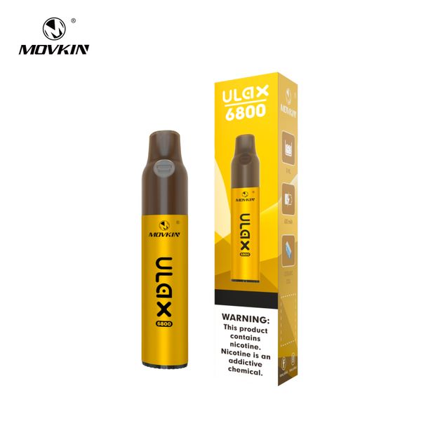 Fumot Movkin Tek Kullanımlık Vape Ulax 6800 Puflar Seramik Bobin E Sigara ile Yeni Teknoloji Type-C Şarj Edilebilir 10ml Sıvı Vape Orijinal Yeni Teknoloji