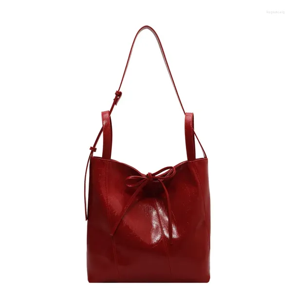 Borse da sera Borsa a tracolla alla moda ad alta capacità Borsa a tracolla versatile Moda per il tempo libero Manica con alzata di spalle Collana in pelle da donna