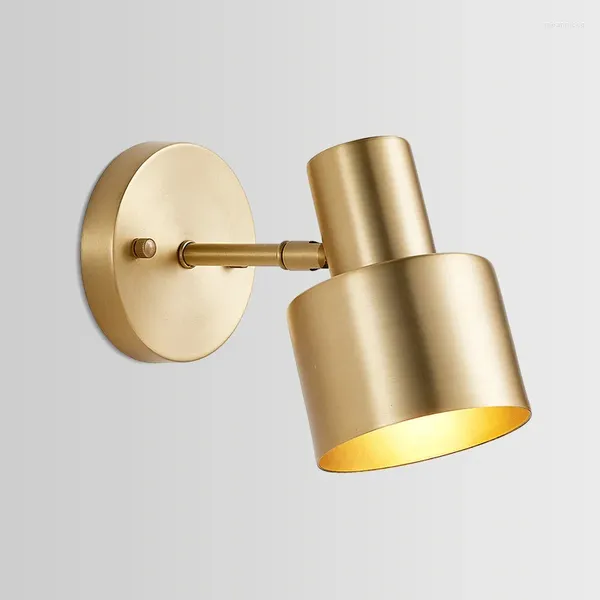 Lampada da parete Stile moderno Cristallo Impianto idraulico industriale Braccio oscillante Luce Dormitorio Arredamento Illuminazione impermeabile per il bagno