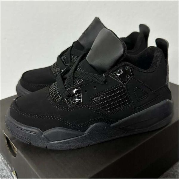 Высочайшее качество j4 Hot Toddler Bred 4s Lightning Kids на продажу для мальчиков Black Cat Gs Lemon Venom Pink Blast Баскетбольные кроссовки Размер 28-35